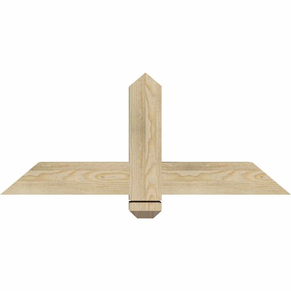 Ekena Millwork Eugene Rough Sawn Timber Gable Bracket, Douglas Fir, 36"W x 15"H x 4"D x 4"F, 10/12 Pitch GBW036X15X0404EUG00RDF - main